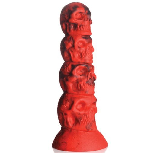 Doom Skull Silicone Fantasy Dildo Dildo Creature Cocks Red 