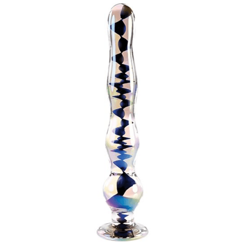 Playboy Pleasure Jewels Glass Wand Dildo Evolved Clear 