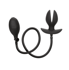 Expandable Silicone Inflatable Anal Plug Butt Plug Cal Exotics Black 