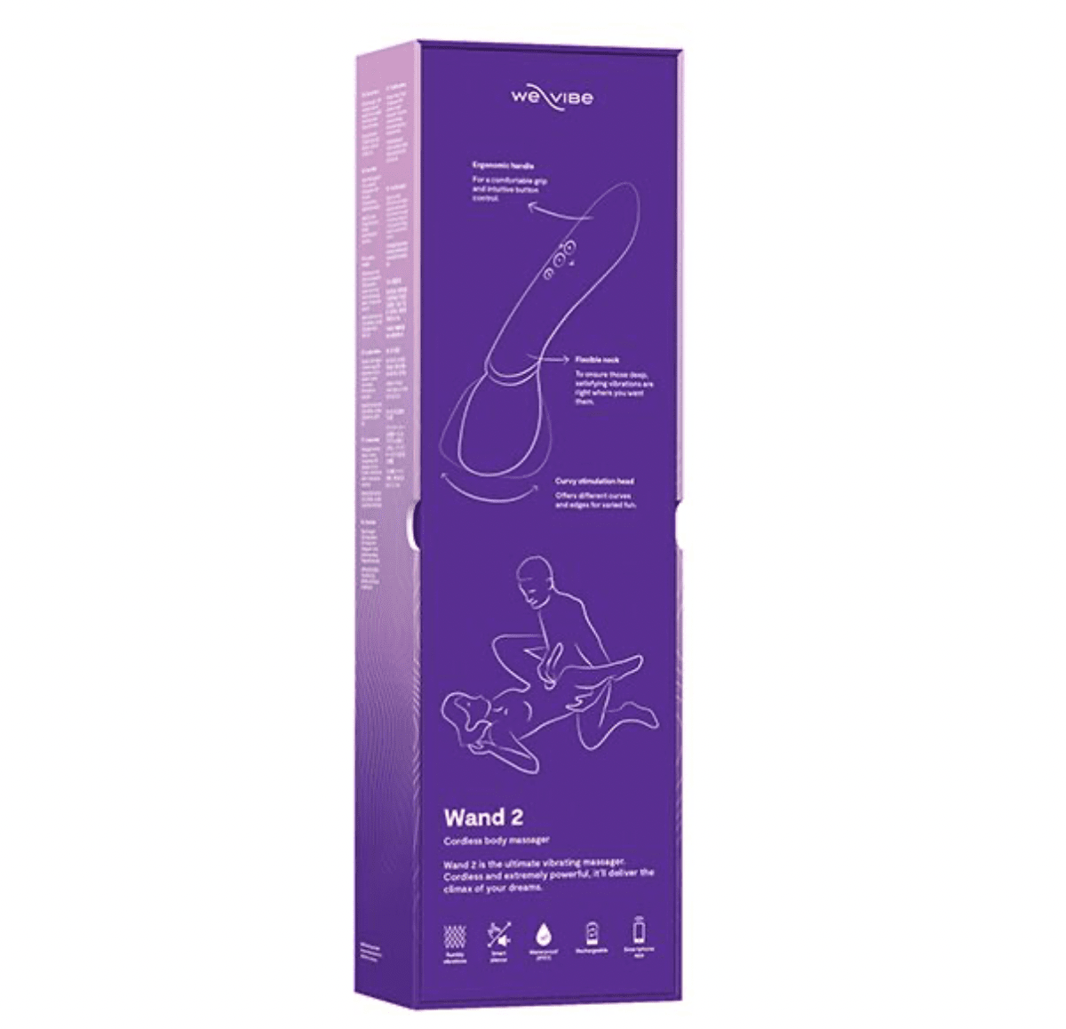 Wand 2 Ultra Quiet Curved Vibrator Wild Flower Wand 2 Ultra Quiet Curved Vibrator Wild Flower