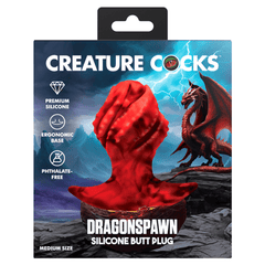 Creature Cocks Dragonspawn Silicone Butt Plug Butt Plug XR Brands Medium 