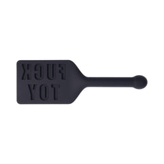 "FUCK TOY" Silicone Paddle Paddle Sportsheets Black 