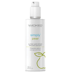 Wicked Simply Pear Flavored Lube Lube Wicked Sensual Care 4 oz 
