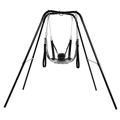 Sex Sling with Stand Sex Furniture XR Brands Black 