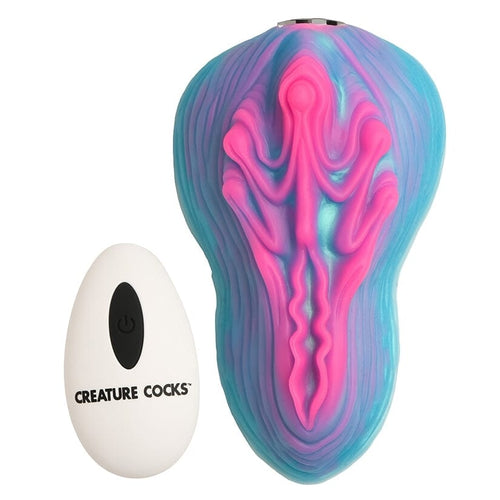 Creature Cocks Vulvaron Vibrating Silicone Grinder Grinding Toy XR Brands Pink 