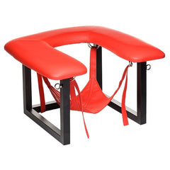 Face Rider Queening Chair Sex Furniture XR Brands Red 