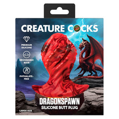 Creature Cocks Dragonspawn Silicone Butt Plug Butt Plug XR Brands Large 