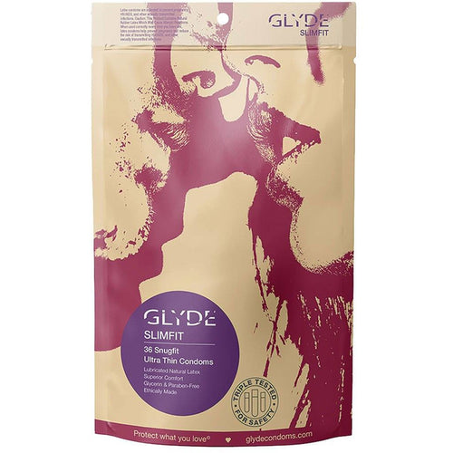 Slimfit Natural Condoms 36 pk Condom Glyde 