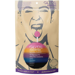 Ultra Condoms Organic Assorted Flavors 10pk Condom Glyde 