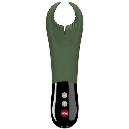 Manta Penis Vibrator and Stroker Vibrator Fun Factory Moss Green 