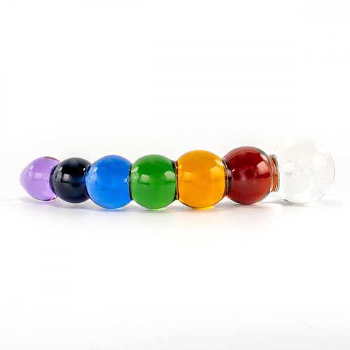 Rainbow Bubble Glass Dildo Dildo Crystal Delights 