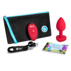 Vibrating Jewel Heart Plug Butt Plug B-Vibe 