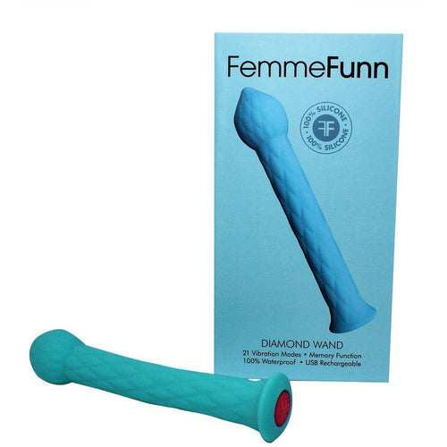 Diamond Wand Vibrator Vibrator Femme Funn Blue 