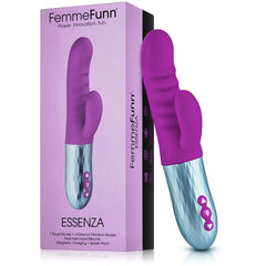 Essenza Thrusting Rabbit Vibrator Thrusting dildo Femme Funn Purple 