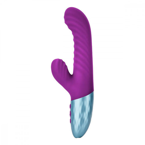 Delola Dual Density Rabbit Vibrator Vibrator Femme Funn Purple 