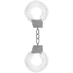 Ouch Beginners Furry Handcuffs Wrist Cuffs Ouch! White 