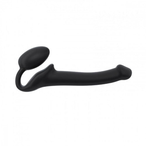 Flexible Strapless Strap On Dildo Double Dildo Strap On Me Black Small 