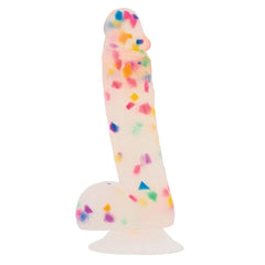 Addiction Rainbow Confetti Suction Cup Dildo Dildo BMS 