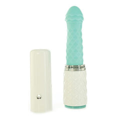 Pillow Talk Feisty Thrusting Vibrator With Stand Thrusting vibrator BMS Teal 