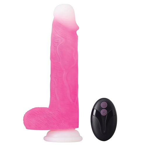 Neo Elite Roxy Gyrating Dual Density Dildo Vibrating Dildo Blush 