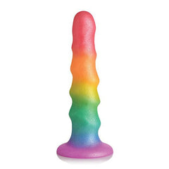 Simply Sweet 6.5" Zigzag Rainbow Dildo Dildo Curve Toys 