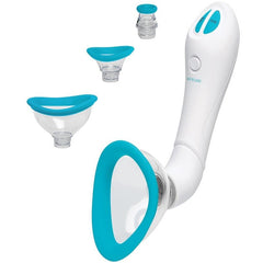 Bloom Rechargeable Intimate Body Pump Pussy Pump Doc Johnson Blue 