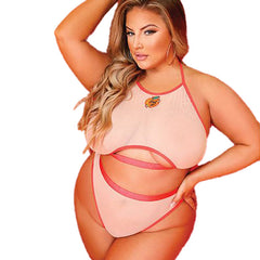 Just Peachy Top & Panty Set Lingerie Fantasy Lingerie L/XL 