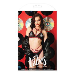 Vibes Creepin' it Real Bralette & Panty Set Lingerie Fantasy Lingerie 