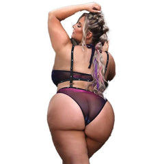 Vibes Stardust Halter Top & Suspender Bottoms Lingerie Fantasy Lingerie 