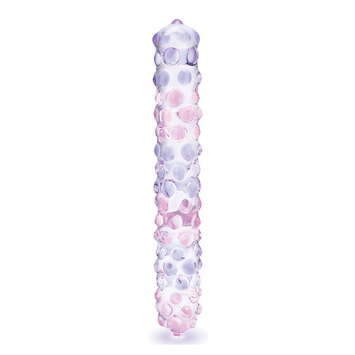 Purple Rose Nubby Glass Dildo Dildo Glas 