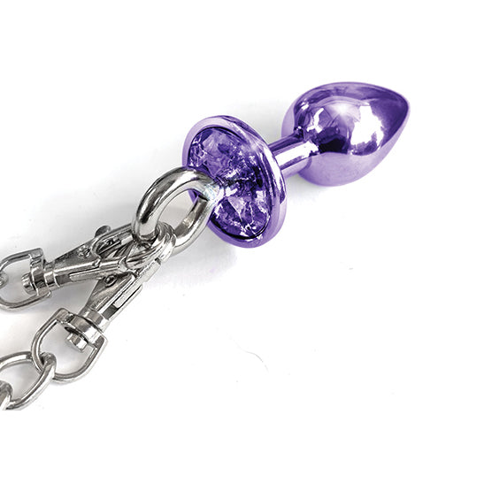 Jewel Butt Plug and Cuff Set Wild Flower Jewel Butt Plug and Cuff Set Wild Flower