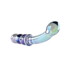 Gender X Lustrous Galaxy Wand Dual Ended Glass Massager Dildo Evolved 