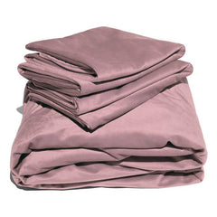 Liberator Fascinator Liquid Velvet Pillows & Sheet Set Sheets Liberator Queen Pink 