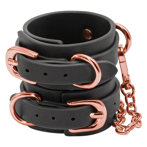 Bondage Couture Rose Gold Wrist Cuffs Wrist Cuffs NS Novelties 