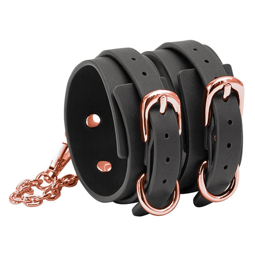 Bondage Couture Rose Gold Ankle Cuffs Ankle Cuffs NS Novelties 