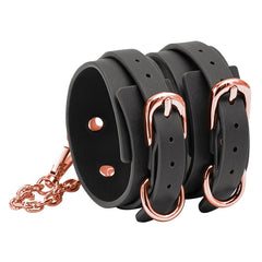 Bondage Couture Rose Gold Ankle Cuffs Ankle Cuffs NS Novelties 