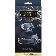 Bondage Couture Blue Ankle Cuffs Ankle Cuffs NS Novelties 