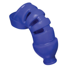 Hunky Junk Lockdown Flexible Chastity Cage Chasity Device Oxballs Blue 
