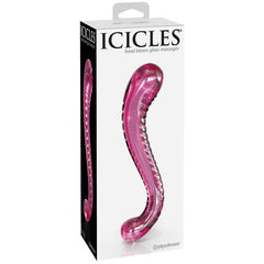 No. 69 Hand Blown Glass G-Spot Dildo Dildo Icicles 