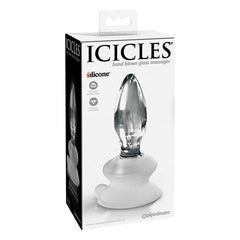 No. 91 Glass Butt Plug with Removable Suction Cup Butt Plug Icicles 