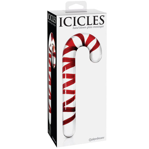 Candy Cane Glass Dildo Dildo Icicles 