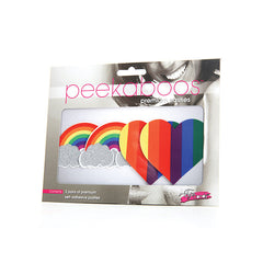 Peekaboos Pride Glitters Rainbows & Hearts Pasties Pasties Eye Candy 