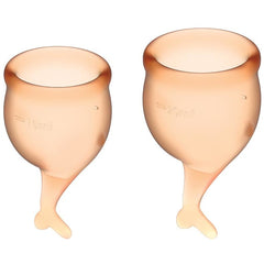 Feel Secure Menstrual Cup Kit Menstrual Cup Satisfyer Orange 