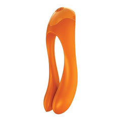 Candy Cane Multi-use Finger Vibrator Vibrator Satisfyer Orange 