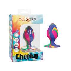Cheeky Swirl Smooth Tie Dye Plug Butt Plug Cal Exotics 