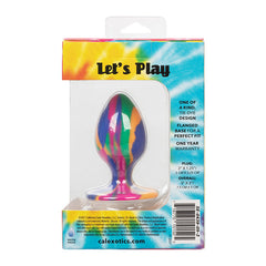 Cheeky Swirl Smooth Tie Dye Plug Butt Plug Cal Exotics 