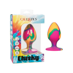 Cheeky Swirl Smooth Tie Dye Plug Butt Plug Cal Exotics 