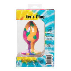 Cheeky Swirl Smooth Tie Dye Plug Butt Plug Cal Exotics 