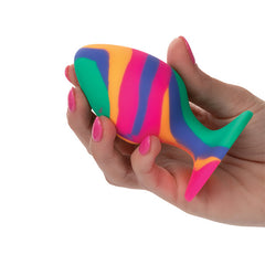 Cheeky Swirl Smooth Tie Dye Plug Butt Plug Cal Exotics 