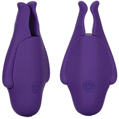 Nipple Play Vibrating Nipplettes Nipple Clamps Cal Exotics Purple 